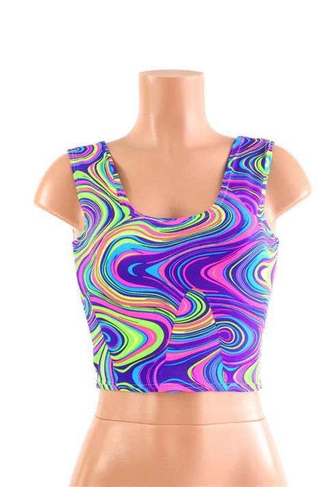 Neon Glow Worm Tank Crop Coquetry Clothing