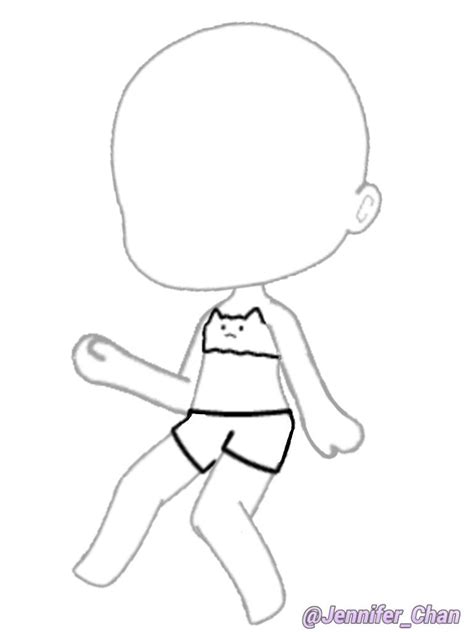 Você pode pintar de acordo com o. Gacha Life - Base/Pose | Desenhos de chibi, Desenho de poses, Desenhando roupas de anime