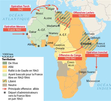 Carte Lébranlement De Lordre Colonial En Afrique Pendant La Guerre