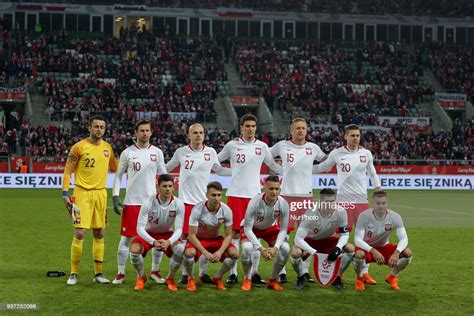 The National Football Team Of Poland Poses For The Photo