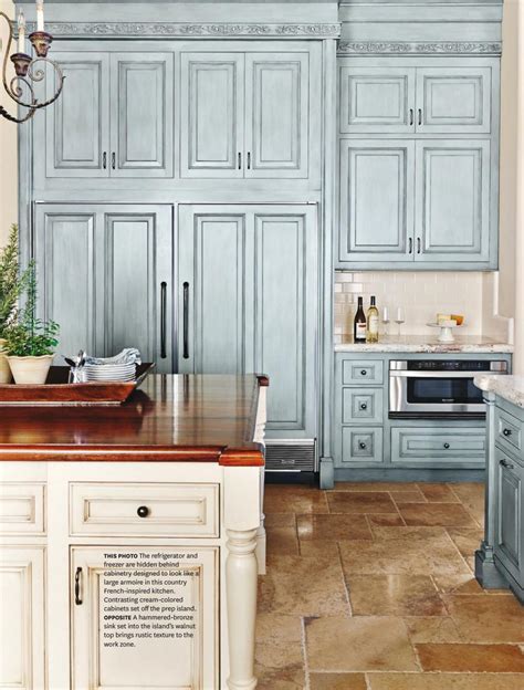 French Country Kitchen In Blue Color Scheme Interiors By Color