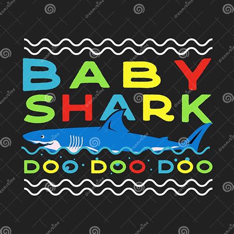 Happy Fathers Or Mothers Day Typography Print Baby Shark Doo Doo