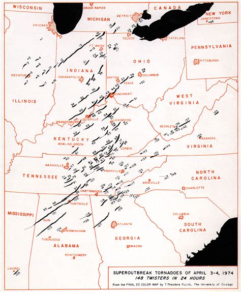 Looking Back At The April 3 4 1974 Super Outbreak Us Tornadoes