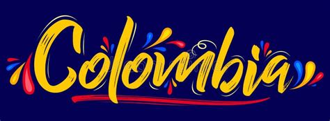 Colombia Patriotic Banner Design Colombian Flag Colors Vector