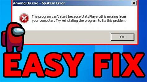 How To Fix Unityplayer Dll Not Found Or Missing Error On Windows 10