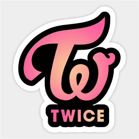 Twice Logo Twice Sticker Teepublic