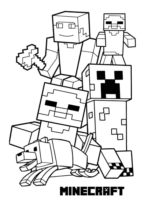 Minecraft Papercraft Blaze A Minecraft Mobs Coloring Page Coloring Book