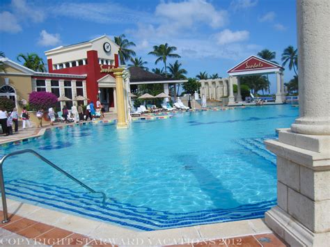 One Of The Large Pools At Sandals Royal Bahamian Note The Signature