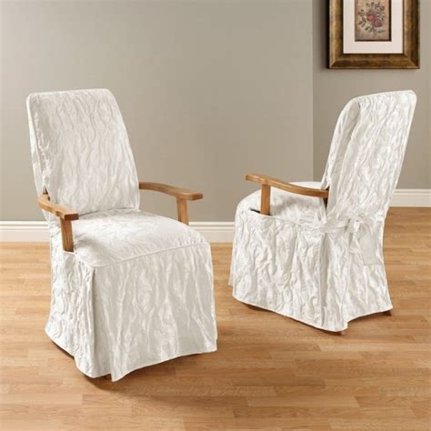 Eat comfortably in dining chairs with arms. 18 Lovely Chair Cover Designs To Refresh The Look Of Every ...