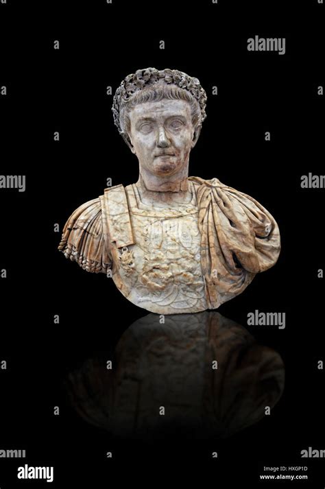 Roman Marble Sculpture Bust Of Emperor Tiberius By Guglielmo Della
