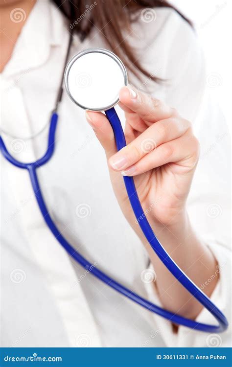 female doctor with stethoscope stock image image of professional attractive 30611331