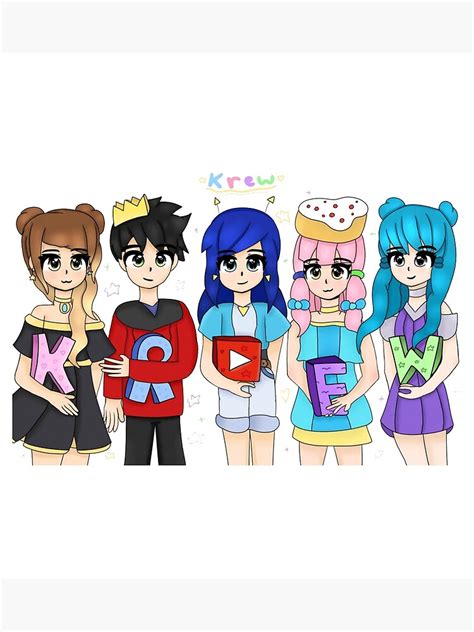 Itsfunneh And The Krew Poster By Kader011 Redbubble