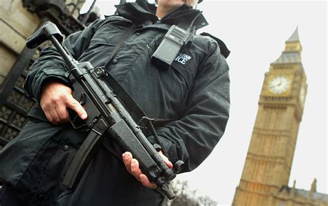armed guards now at every entrance to british parliament observer