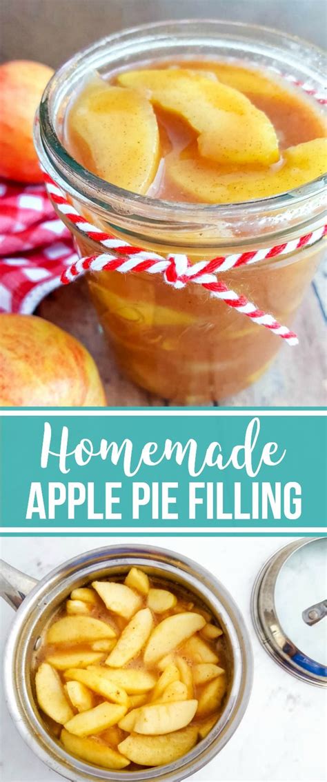 Drain apple slices and immediately fold into hot mixture; Homemade Apple Pie Filling Recipe - Easy cooked cinnamon ...