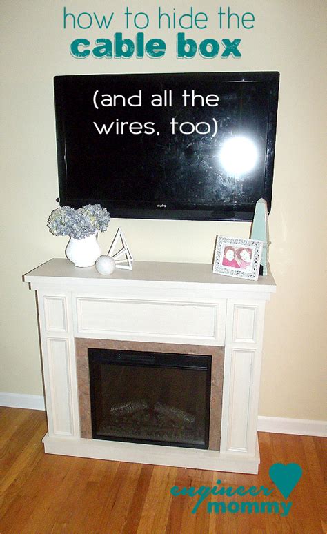How To Hide The Cable Box Cable Box Hide Cable Box Wall Mounted Tv