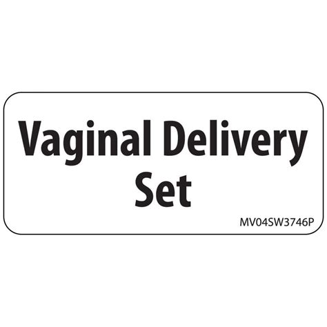 Label Paper Permanent Vaginal Delivery 1 Core 2 14 X 1 White 420 Pe