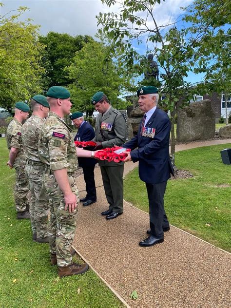 Falklands Veterans From 42 Commando Royal Marines Hold Memorial In