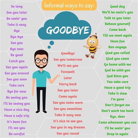 Alternative Ways To Say Goodbye In English Eslbuzz Learning