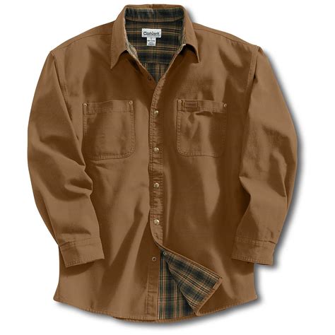 Carhartt® Flannel Lined Shirt Jacket 156265 Insulated Jackets