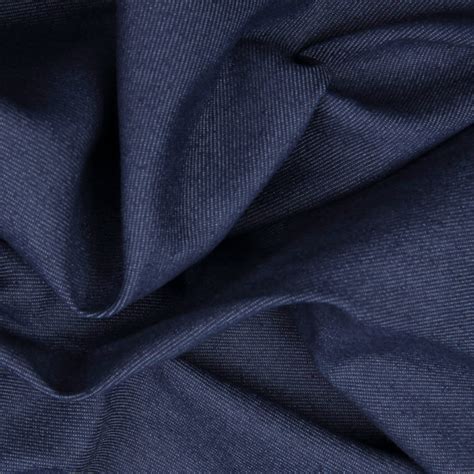 Blue Stretch Cotton Denim Bloomsbury Square Dressmaking Fabric