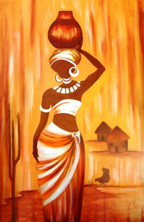 African Woman Original Oil Painting Available Directly From Artist In African Art