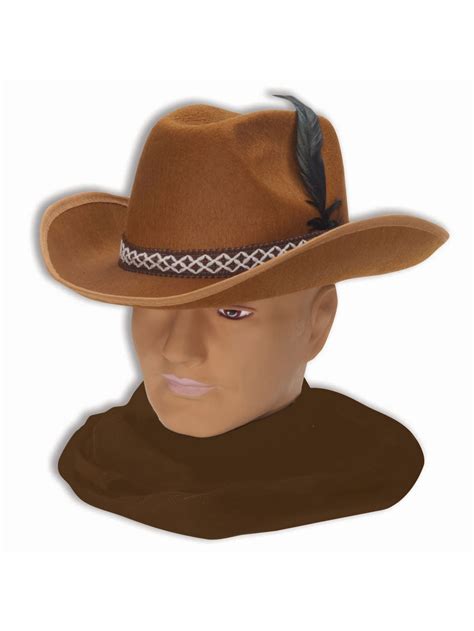 Felt Cowboy Hat Brown