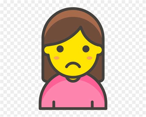 Woman Frowning Emoji Emoji De Familia Png Transparent Png 866x650