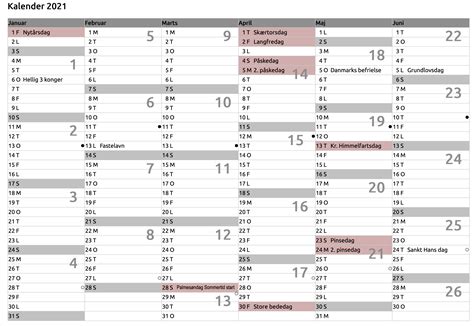 Kalender For 2023 Med Danske Helligdage Mærkedage Og Ugenumre Uger