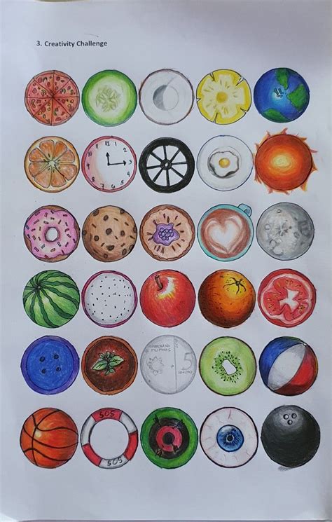 30 Circles Creativity Challenge School Art Projects Elementary Art