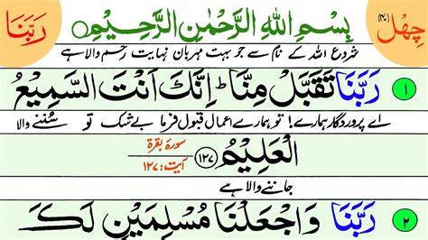 40 Rabbana Duain Full With Urdu Translation Qurani Duain 40 Rabbna