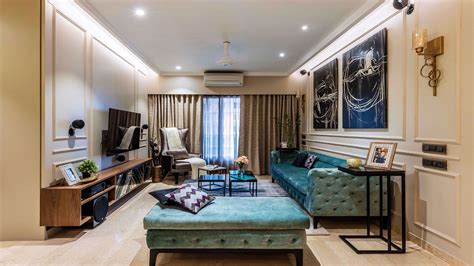 8.5 lacs for a 185 sq ft living room starting with bare shell. This 1-BHK Mumbai home in BKC leaves guests awestruck with wonder | Living room interior ...