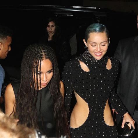 miley cyrus has a girl crush on zoe kravitz and loves her confidence report