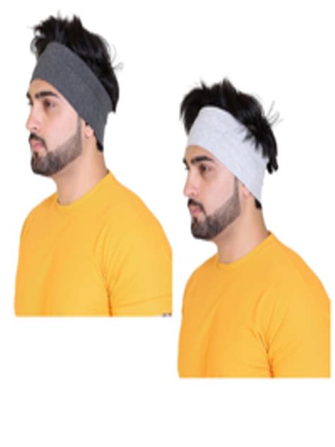 Buy Gajraj Pack Of Self Design Cotton Bandana Headbands Headband For Unisex Myntra