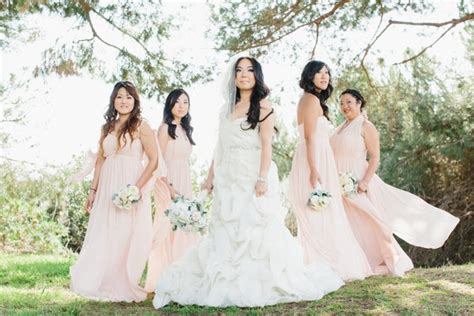 Dreamy Blush Pink And Grey Outdoor California Wedding