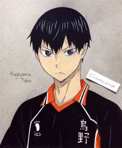 🏐kageyama Tobio 🏐 Haikyuu Drawing Anime Art Amino