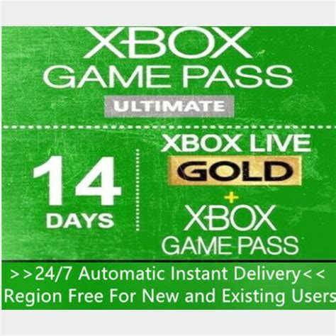 Xbox Live Gold Game Pass Ultimate 14 Days 2 Weeks Trial Code Global