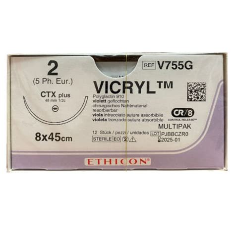 Vicryl 2 Er Ctx Plus Nadel 8x 45cm Violett Geflochten Ovp Neu Ebay