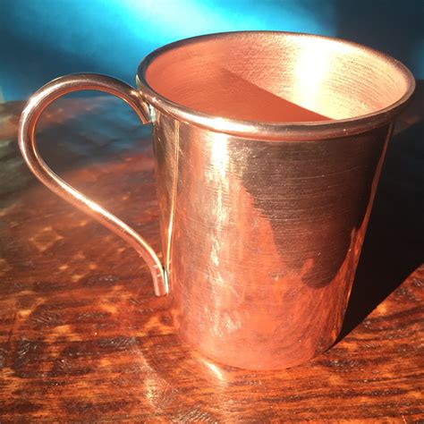 16 Oz Moscow Mule Pure Copper Mug Smooth Polished Finish