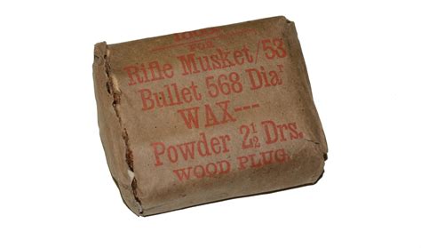 Original Complete Package Of ‘enfield577 Caliber Paper Cartridges