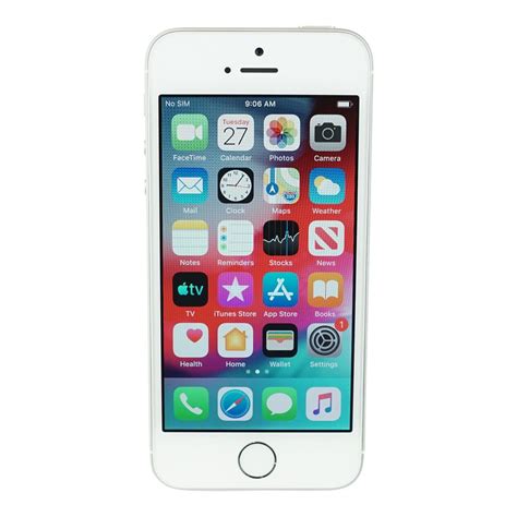 apple iphone se 64gb silver without simlock mlm72dn a a grade