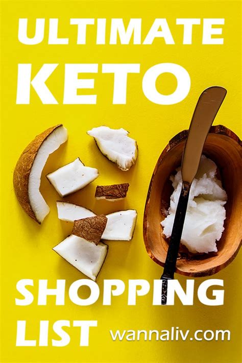 The Ultimate Keto Shopping List Quick And Easy Wanna Liv
