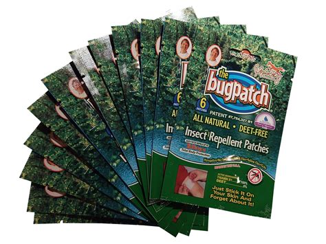 Bug Patch Insect Repellent 6 Packs Sapphire Green Earth
