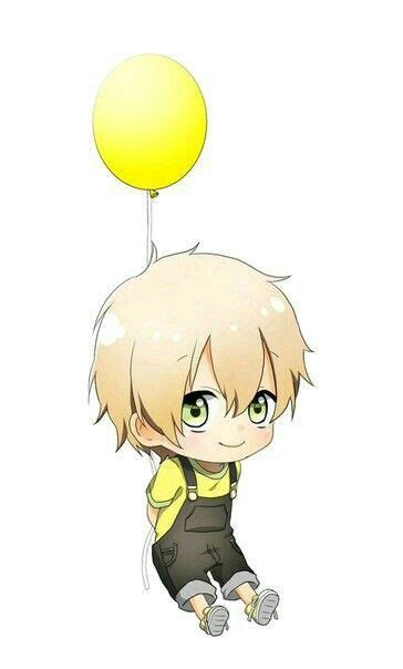 Happy Cute Chibi Anime Boy