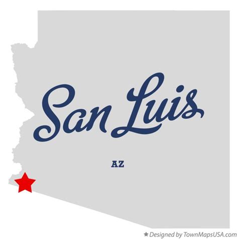 Map Of San Luis Az Arizona