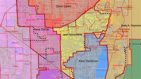 Miami Dade County District Map Cities And Towns Map Images And Photos