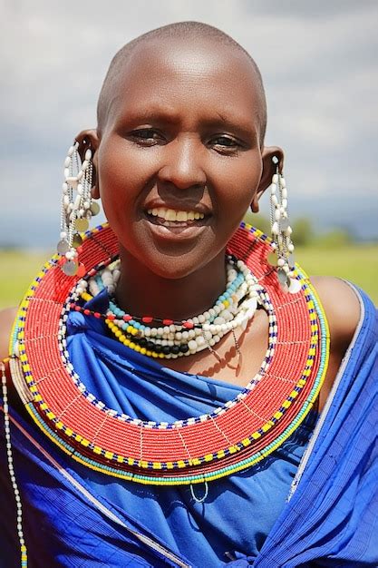 Premium Photo Africa Tanzania February 2016 Masai Woman Of The Tribe In A Village In