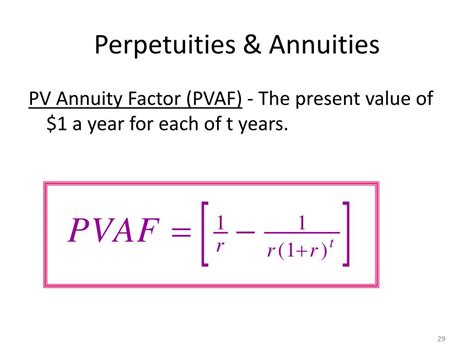 Ppt Present Value Annuity Perpetuity Powerpoint Presentation Free