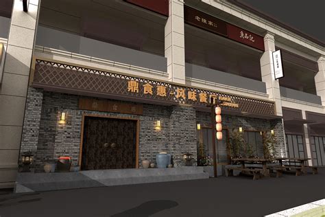 商铺包装三维建筑空间yl93原创作品 站酷zcool