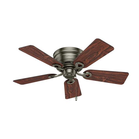 Hunter 51024 42 In Conroy Antique Pewter Ceiling Fan With Light