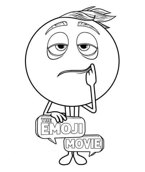 Dibujos De Los Emoji La Película Para Colorear E Imprimir Gratis